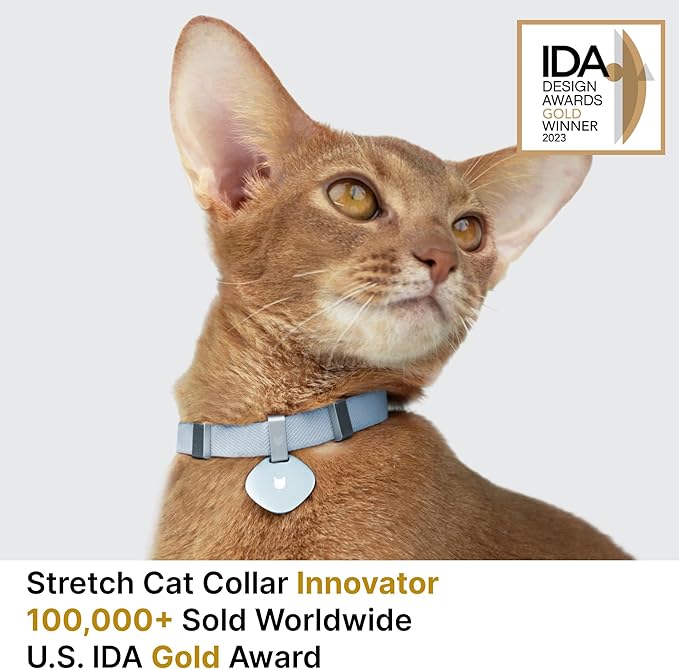 Safety Cat Collar and ID Tag Set, Elastic Quick Release Non Breakaway Collar, Personalized Aluminum Engraved Pet Name Tag, Lightweight for Kitten Small Large Cats (Midnight Black-S, Star)