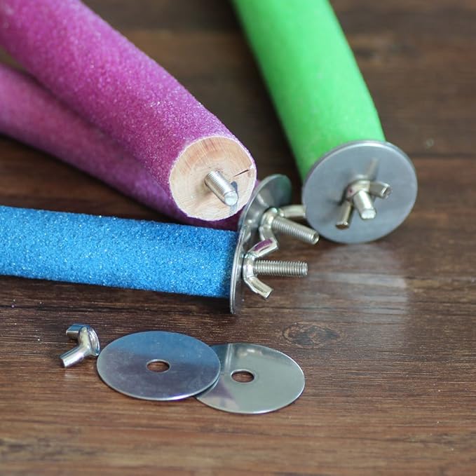 Bird Perch Rough-surfaced Nature Wood Stand Toy Branch for Parrots