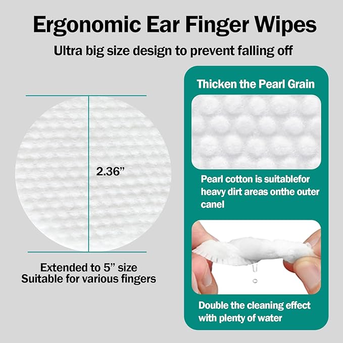 Dog Eye Wipes Gently Remove Tear Stain Eye Debris for Dogs &Cats Pet Grooming Kit Care Wash Cleaner for Eyes Wrinkle Face 100pcs Unscented