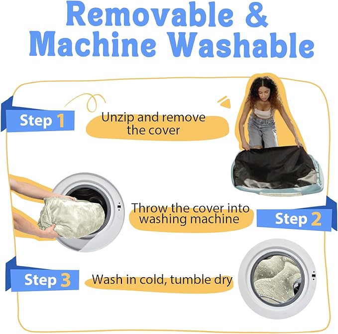 Washable Orthopedic Large Dog Bed - Removable Orthopedic Foam Dog Beds with Bolsters Waterproof Large Dogs Bed and Non-Slip Bottom Extra Large Dogs Beds Sofa