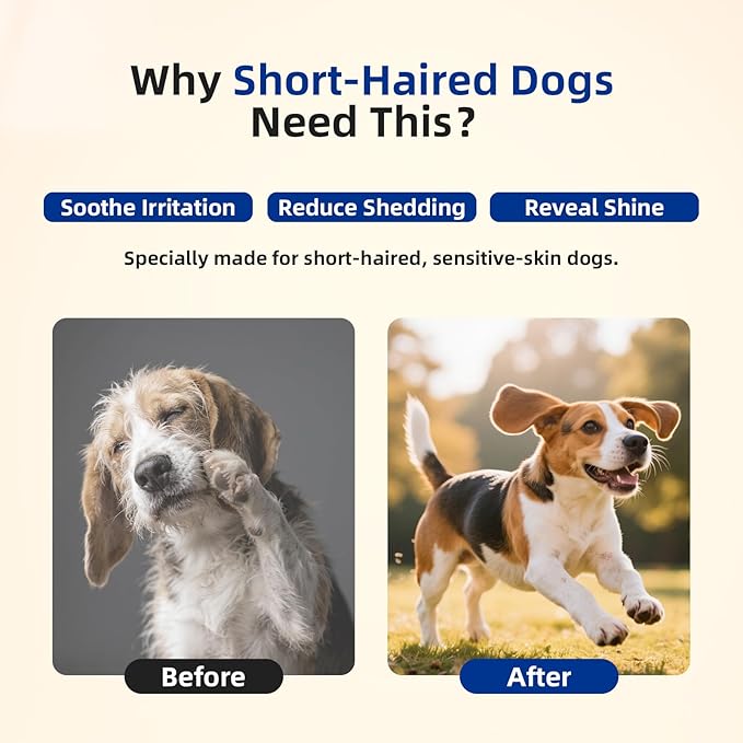 Unipaws Probiotics Dog Shampoo & Conditioner Set for Short-Haired Coats – Itch Relief, Deodorizing & Anti-Shedding for Skin Comfort & Balance with Calendula – EWG Green, Made in Korea, 2×16.9 Fl Oz