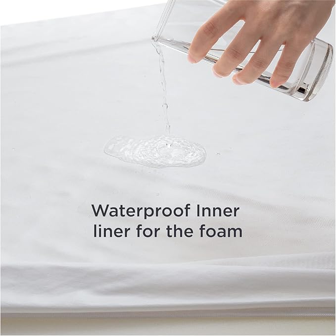 Bedsure Orthopedic Dog Beds for Small Dogs - Washable Small Dog Cat Bed Waterproof, Comfort Pet Couch Sofa with Washable Removable Cover, Pets Bed with Nonskid Bottom, Black, 24"