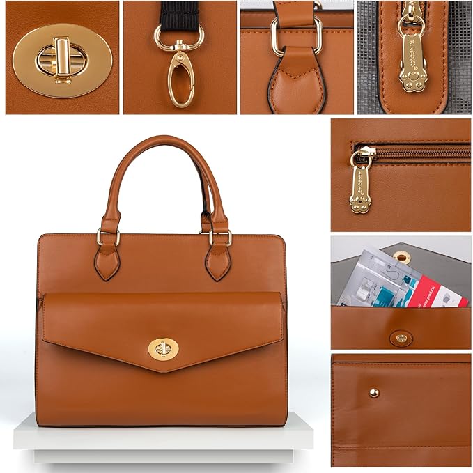 Stylish Pet Carrier Purse Leather Bag for Small Dogs Cats Puppy,Airline Approved Soft-Sided Carriers