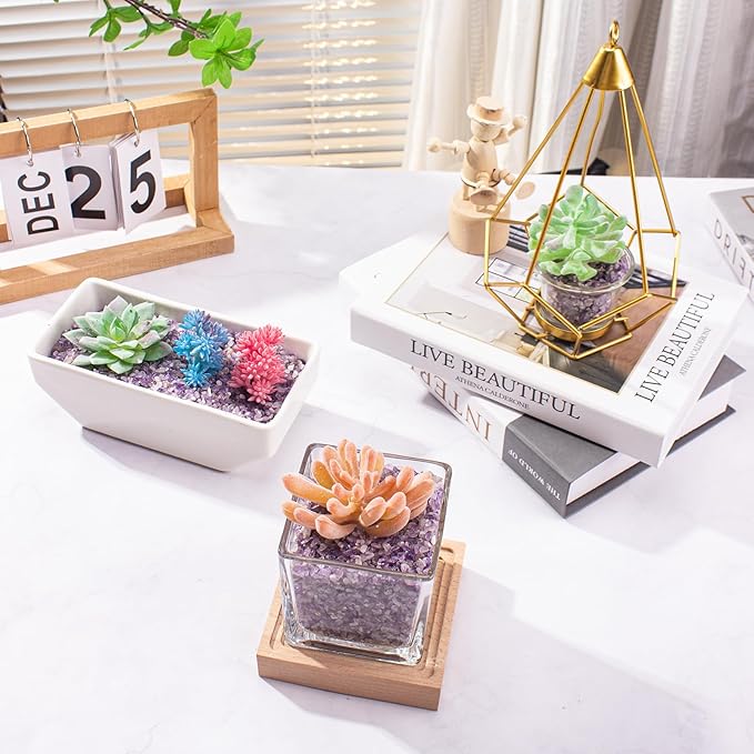 3 Lb Amethyst Crushed Stones Quartz Crystals Chips Bulk, Natural Tumbled Healing Stones for Decorative Fish Tank Vase Fillers Aquarium Gravel Rocks