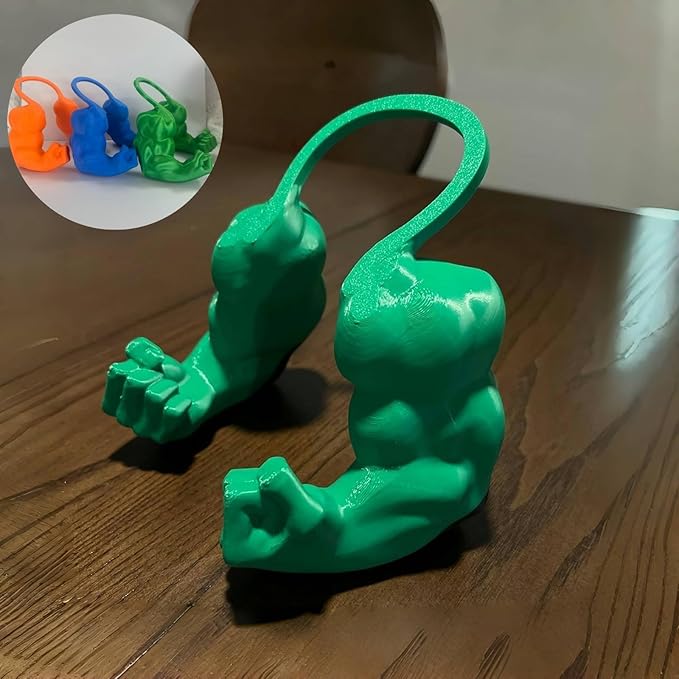 Funny Cat Muscle Arm, 3D Print Cat Neck Arm with Muscles, Funny Pet Prop Boom Arm, for Kitten Birthday Party Supplies(Blue)