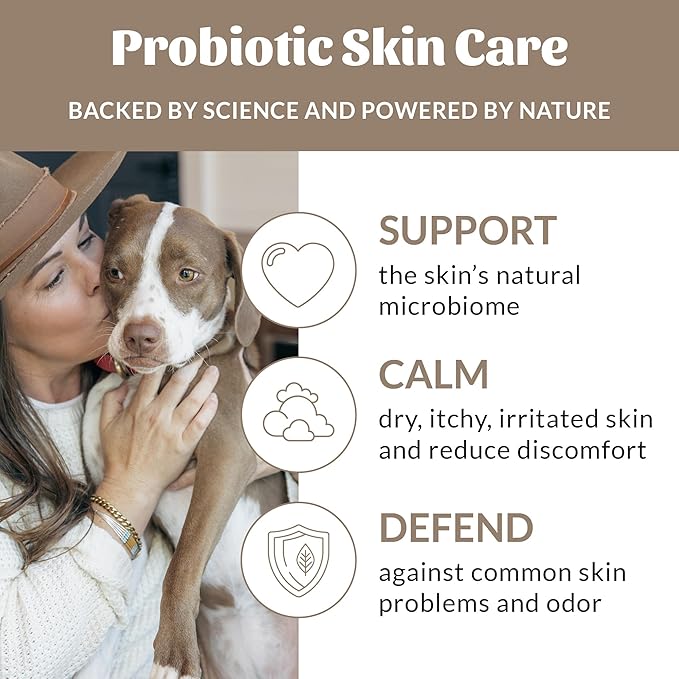Skout's Honor Probiotic Pet Shampoo & Conditioner with Avocado Oil & Omega-3s, 97% Natural, Paraben & Sulfate-Free, Cruelty-Free, 16oz, Dog of The Woods