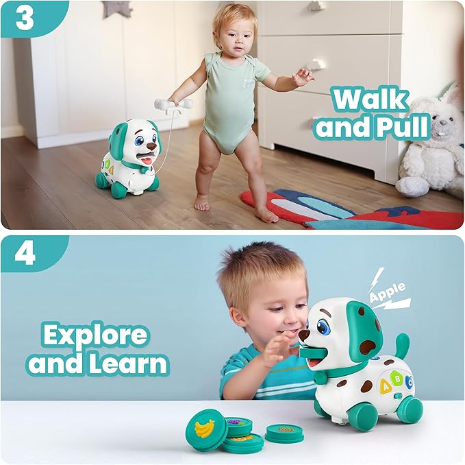 Puppy Toy for 1 Year Old Boy Gift, Educational Baby Toy 6-12-18 Month, 1st Birthday Gifts for 1 Year Old Boy Girl, Musical Infant Toys for 7 8 9 10-12 Month