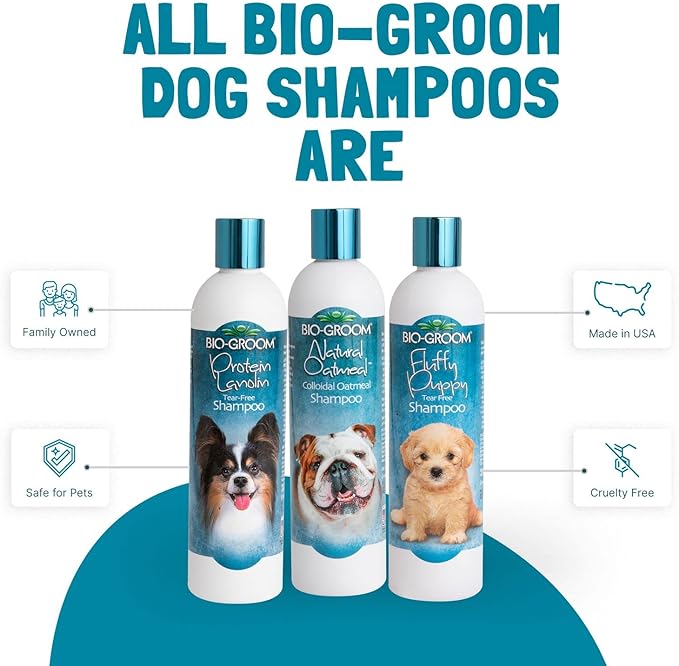 Bio-Groom Oatmeal Dog Shampoo – for Allergies and Itching, Cruelty-Free, Dog Bathing Supplies, Puppy Shampoo for Sensitive Skin, Made in USA, Anti-Itch Dog Products – 1 Gallon