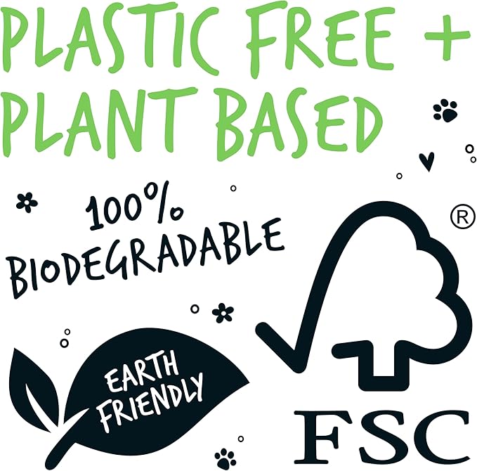 Dog Wipes, 100% Plastic Free Biodegradable pet Wipes for Full Body, Eye Wipes, Ear Wipes, Bum & Paws. 110 Sensitive Dog Grooming Wipes for Dogs, Puppy & cat Grooming (Fragrance Free)