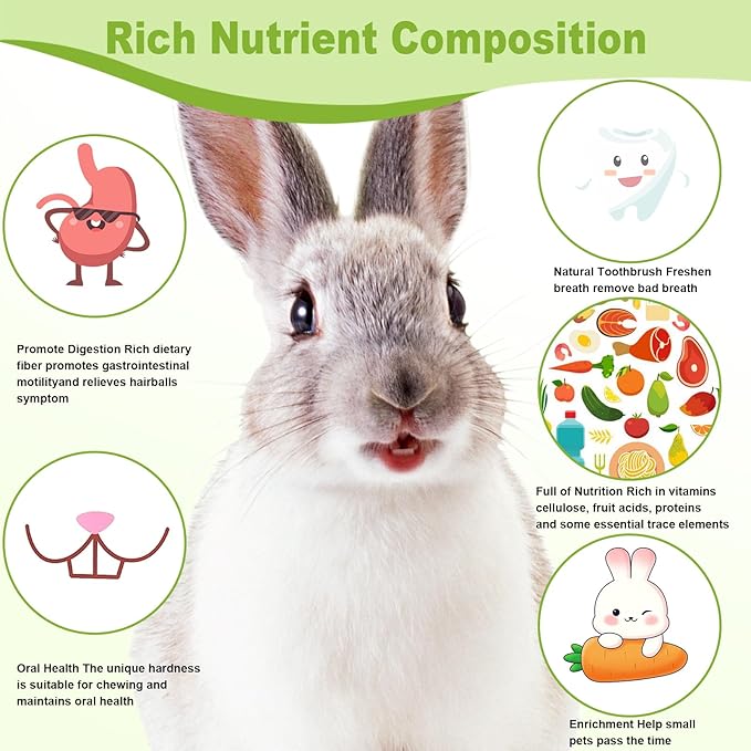 100PCS Timothy Hay Sticks for Rabbits Guinea Pigs Chinchillas Chew Treats, Natural Timothy Grass Molar Teeth Stick Bunny Chew Toys for Rabbits Chinchillas Guinea Pigs Hamsters Rodents