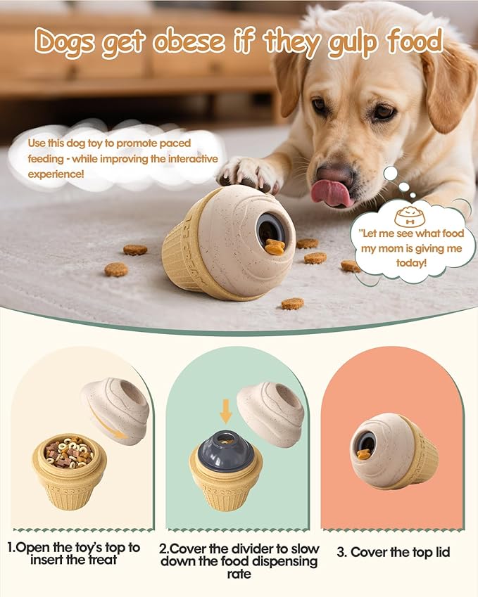 Dog Frozen Treat Toy, Long-Lasting Interactive Dog Toys to Keep Them Busy, Fillable & Freezable Birthday Gifts, Enrichment Toys for Puppy