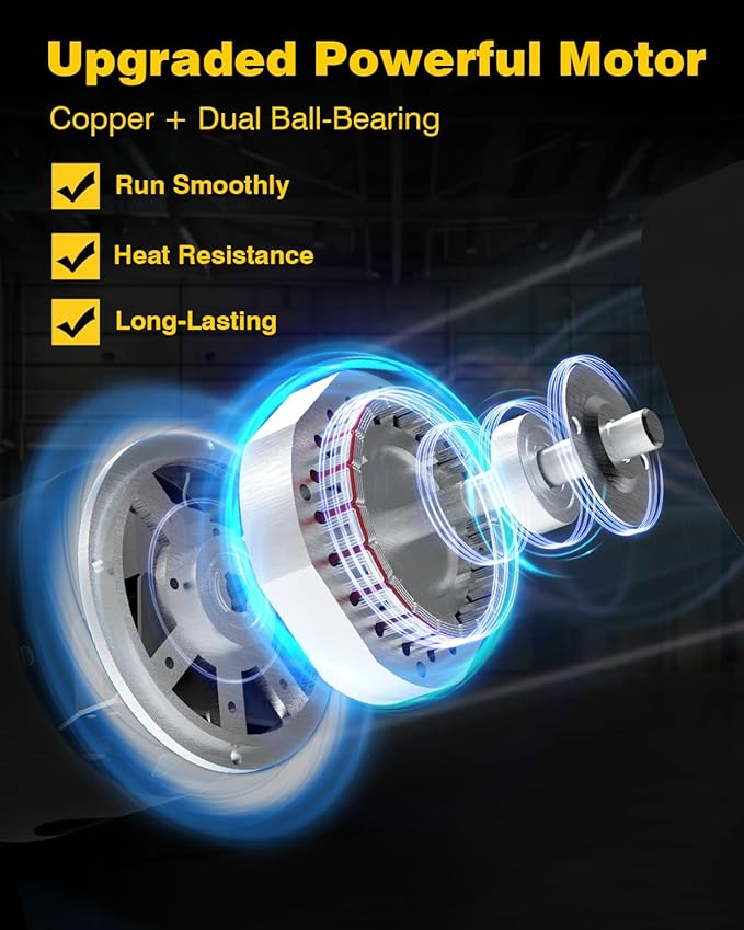 VENTISOL 30 Inch Wall Mount Fan Oscillating, 9500 CFM High Velocity Industrial Fans with 3 Speeds for Garage, Shop, Warehouse, Workshops, Cover Patio, ETL Listed