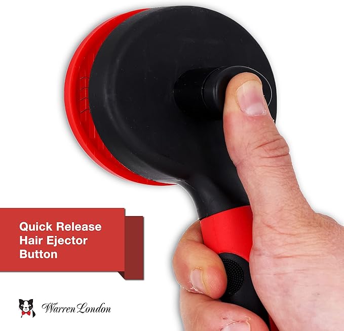 Warren London Cat Detangler Spray Bundle with Pin Brush for Matted Hair | Leave in Conditioner Pet Detangling Spray That Demattes & Refreshes | 8oz w/Pin Brush