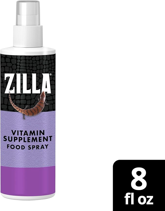 Zilla Vitamin Supplement Food Spray, with Carotene, Spray-on Multivitamin Supplement for Reptiles
