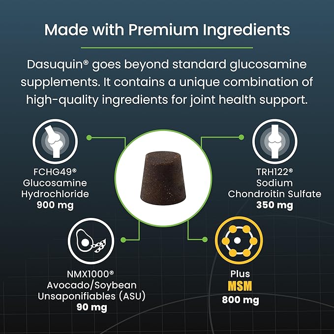 Nutramax Laboratories Dasuquin with MSM Soft Chews, Large Dog, 150 Count, brown