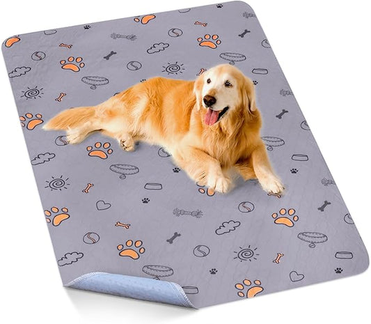 Washable Pee Pads for Dogs, Extra Large 60"x48" Super Absorbent Reusable Training Dog Pads, 100% Waterproof Non-Slip Dog Pee Pads Whelping Pads Dog Playpen Pads Extra Dog Pads Large Dog Mat Giant Pads