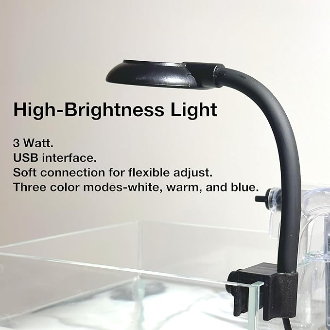 Nano Aquarium Kit,1.5 Gallon Rimless Small Glass Tank with Filter, Aquarium Light, and Aquascaping Decorations, for Home and Office (Black Tank - White Crystal, Small)