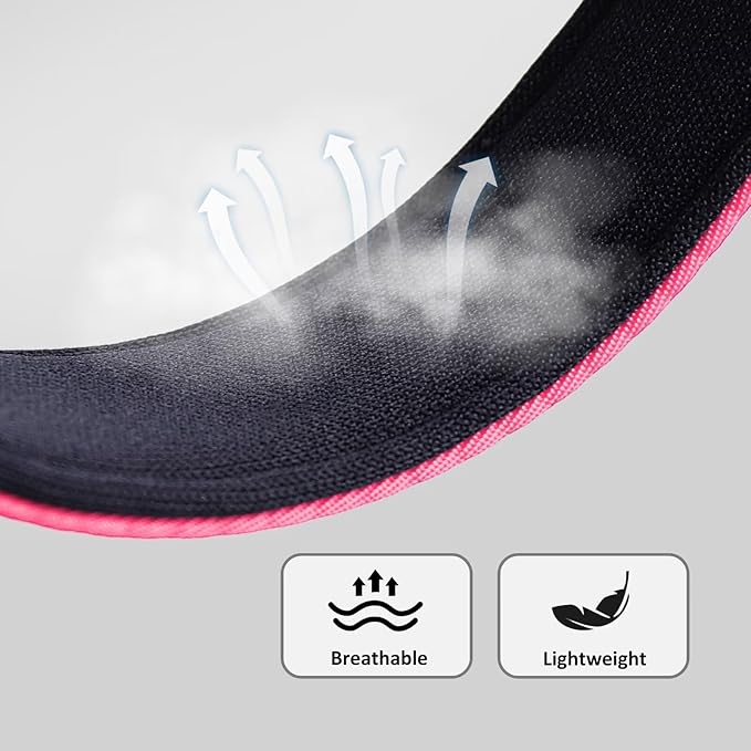 Didog Soft Padded Dog Collar for Large Dogs, Colorful and Durable Pet Collar with Quick Release Buckle, Light and Breathable for Daily Walking, Pink, L