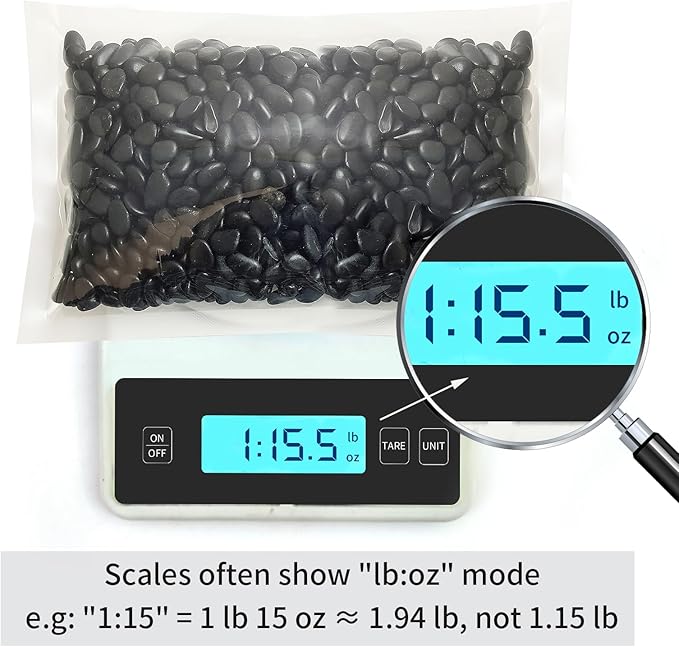 2 lbs Black Pebbles for Indoor Plants, 3/8 inch Decorative Rocks, Black River Rocks for Succulent Potted Plant, Vase, Aquarium, Landscaping and Outdoor Garden Rocks