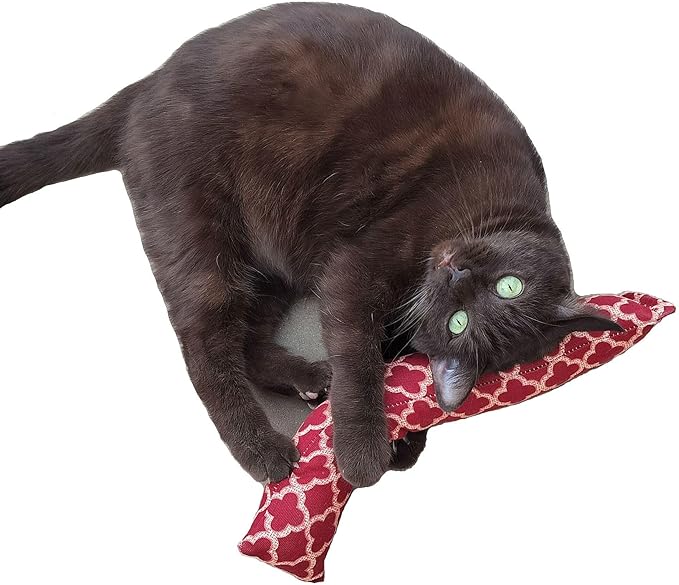 15" Catnip Cat Kicker Toys/Kitty Kick Sticks/Cat-Nip Kick Sticks (Rose Red) (Kickers Filled with 1 oz Premium Canadian Catnip)