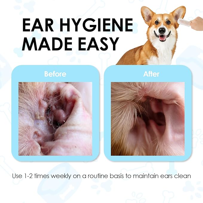 Mooncat Waterless Cat Grooming Bundle – No Rinse Foam Shampoo (5oz) + Cat Ear Cleaning Finger Wipes (40ct) | Licking Safe, pH Balanced, Dry Bath for Sensitive Cats, Removes Ear Wax & Dirt, Daily Pet H