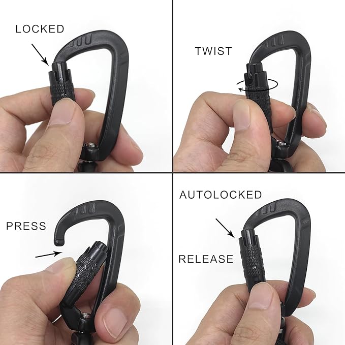 Rope Dog Leash, 4 ft Heavy Duty Dog Leash with Aviation Aluminum Auto Locking Carabiner, Strong Nylon Pet Lead for Small, Medium, Large Dogs (Rose Red, 4FT)