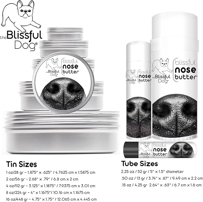 The Blissful Dog English Toy Spaniel Unscented Nose Butter, 16oz