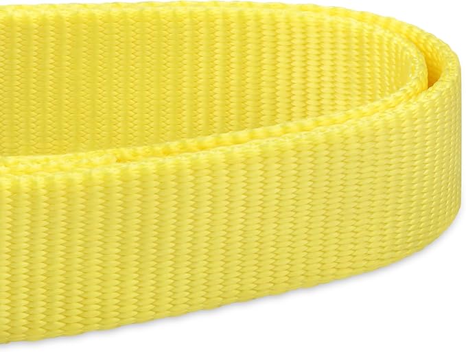 Hyhug Pets Solid Color Classic Regular Heavy Duty Basic Collar for Medium Breed Dogs Daily Use Walking,Jogging,Professional Training. (Medium, Illuminating Yellow)