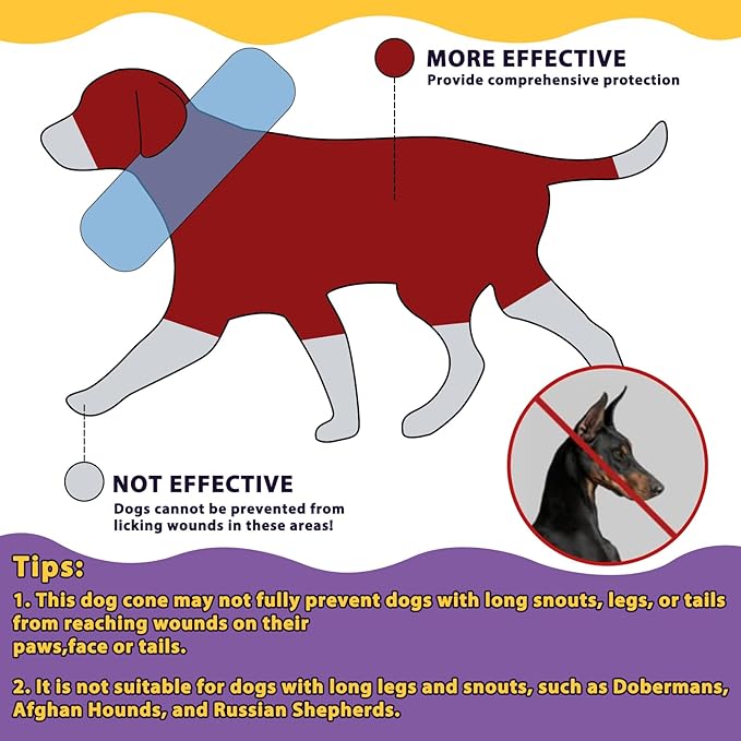 Crazy Felix Soft Donut Cone for Dogs to Stop Licking, Rottweiler Recovery Collar After Surgery Inflatable Cone Alternative for Small Medium Large Dogs, Elizabethan Collar with Boxer Pattern