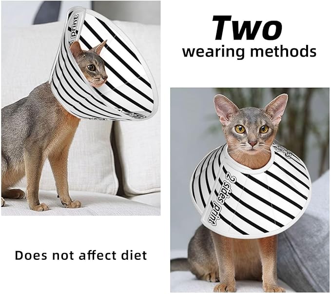 Custom Cat Recovery Suit Kit Lick Prevention Pet Recovery Collar for Wound Care Safety Elizabethan Collar
