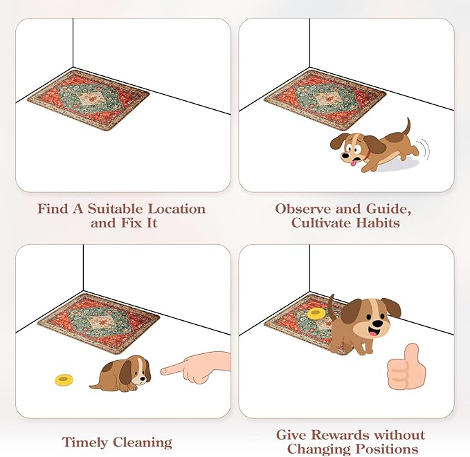 HAOCOO Washable Pee Pads for Dogs, (2 Pack) 3Ft x 3Ft Reusable Puppy Training Pads Super Absorbent Waterproof Whelping Pads,Red Non-Slip Leakproof Potty Pads for Pet Housebreaking