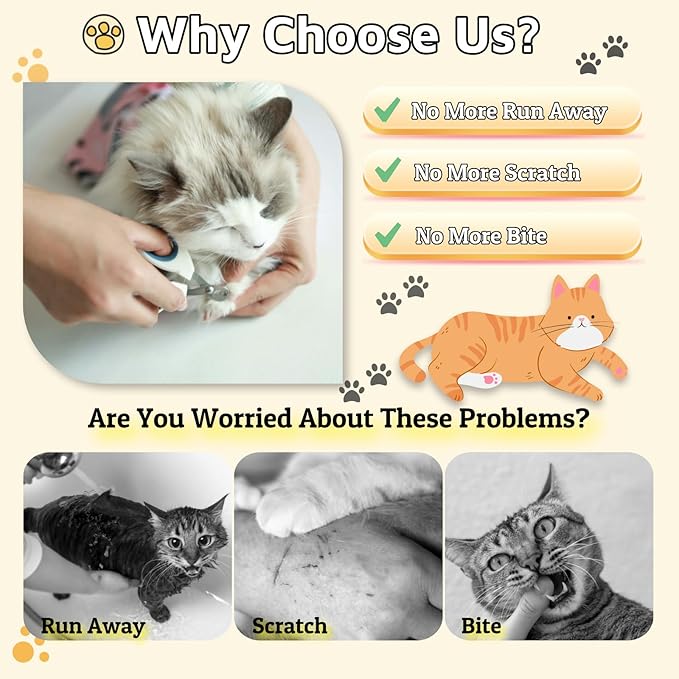 Cat Wrap for Grooming-Premium Cat Grooming Wrap Cat Restraint for Nail Clipping, Self-Adherent Soft Cat Blanket to Wrap Cat Anti-Scratch Anti-Escape Grooming Bag (Pink, XL(Within 17lbs))