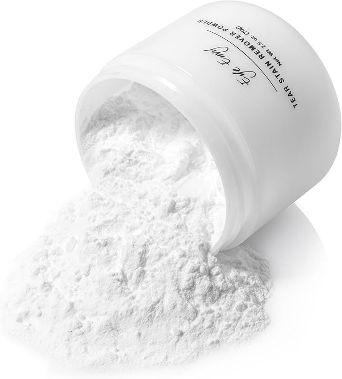 Eye Envy Tear Stain Remover Powder for Dogs and Cats. 100% Natural, Safe. Apply Around Eyes. Absorbs and Repels Tears. Keeps Area Dry. Treats The Cause of Staining. Made in The USA (2.5 oz)