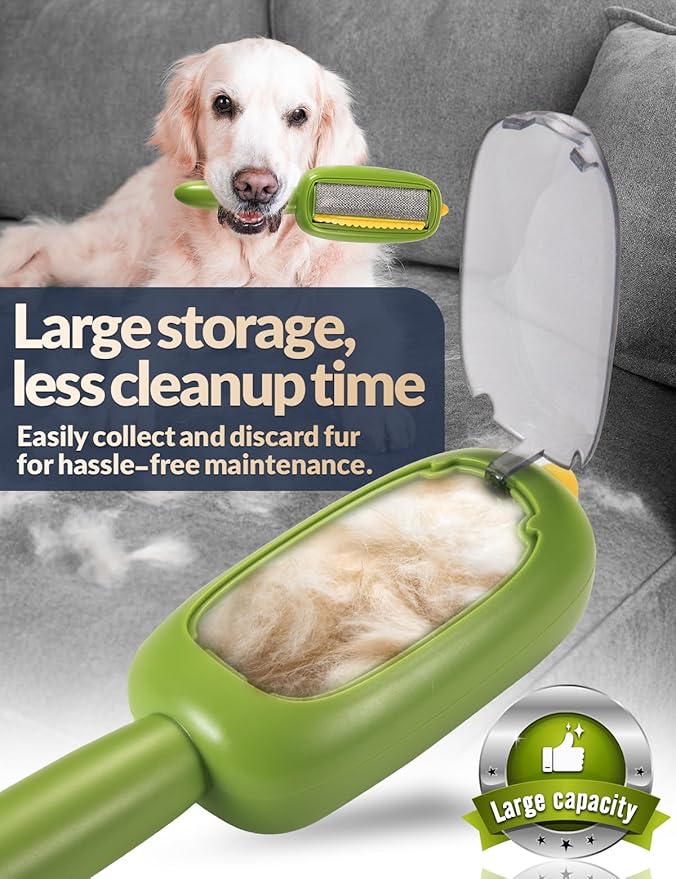 Portable Lint Brush,Reusable Lint Roller,Washable Pet Hair Removal Tool for Clothes,Furniture,Pet Hair Remover for Cats and Dogs Fur,Ideal Replacement for Sticky Refills Lint Roller/Removers