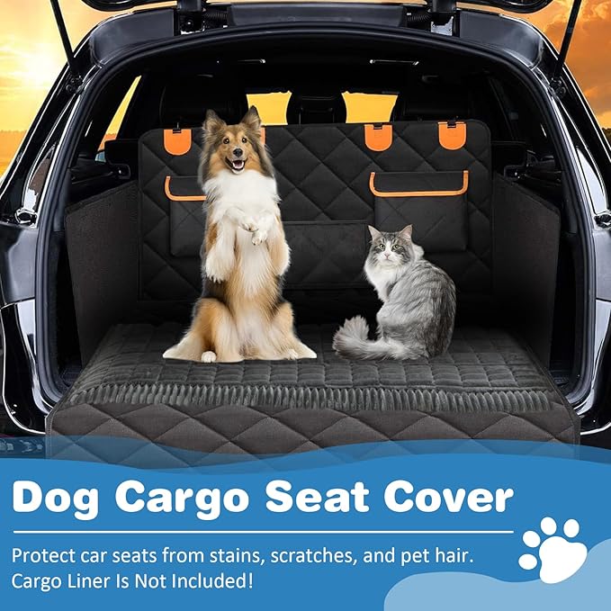 VClife Dog Bed for Car Backseat Anti Slip Pet Travel Bed, Soft Furry Cat Pet Bed Mat Washable Seat Cover for Car, Floor, Sofa, Portable Blanket, Custom Fit for Backseat Extender (Dark Gray, 59"×27.6")