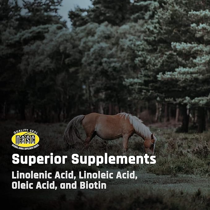 Majesty's Omega Wafers - Superior Horse / Equine Skin, Coat, and Immune Support Supplement - Omega 3, 6, 9, and Biotin - 60 Count (2 Month Supply)