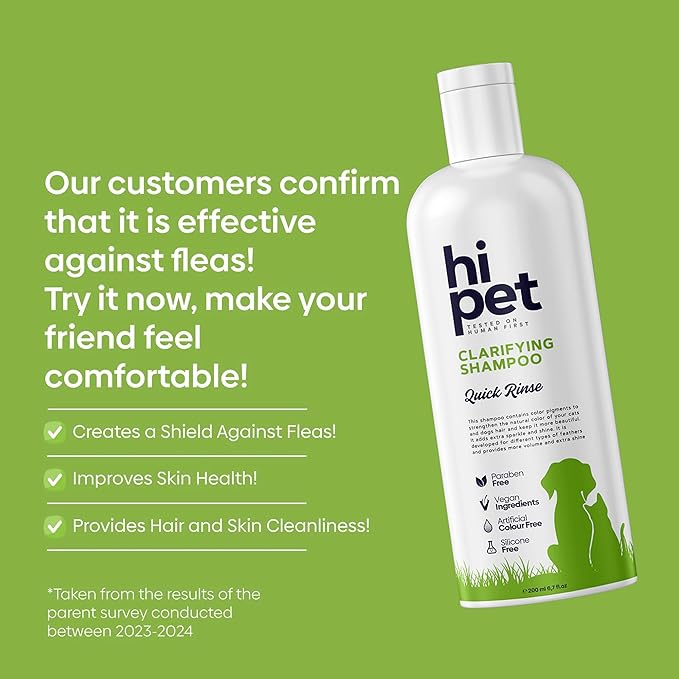 Hi Pet Hair and Skin Care Set, Clarifying Shampoo, Conditioner Shampoo, Sweet Fruity Cat and Dog Perfume, Deep Cleansing and Moisturizing