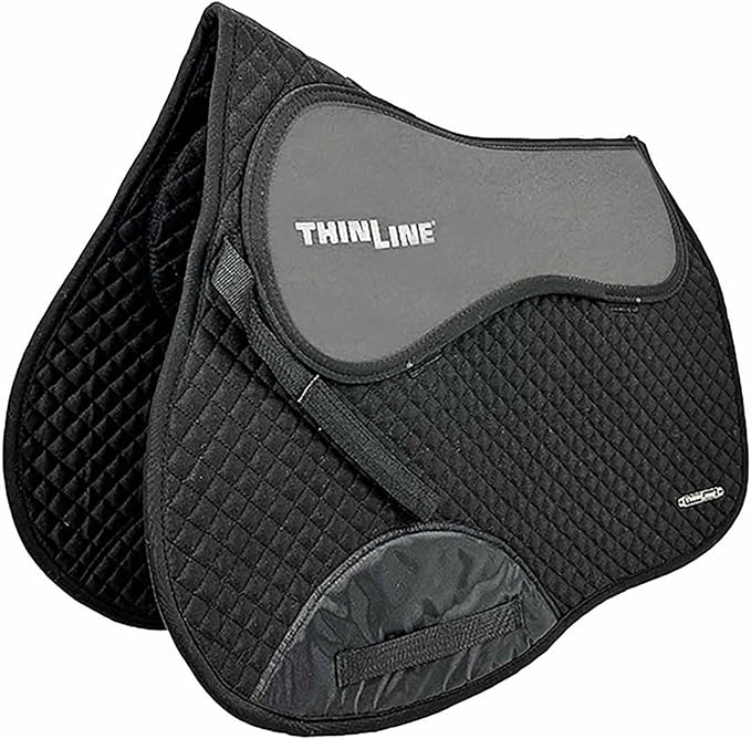 Thinline Cotton Quilted Jumper Durable Breathable Horse Riding Washable Shock-Absorbing no-Slip Thin Equine Saddle Pad - Equestrian Equipment and Accessories