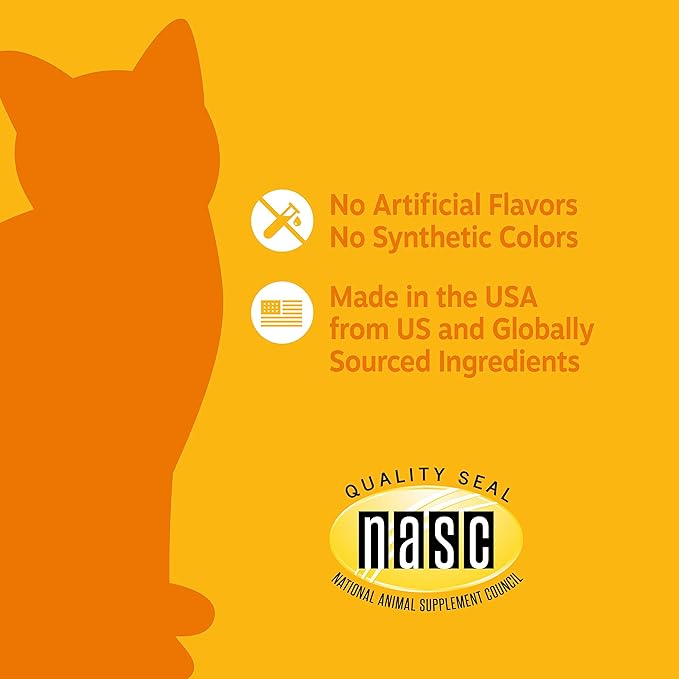 Zesty Paws Calming Chews for Cats - Composure & Relaxation for Everyday Stress & Separation - with Ashwagandha, Organic Chamomile, L-Theanine & L-Tryptophan – Bacon - 60 Count - Cat