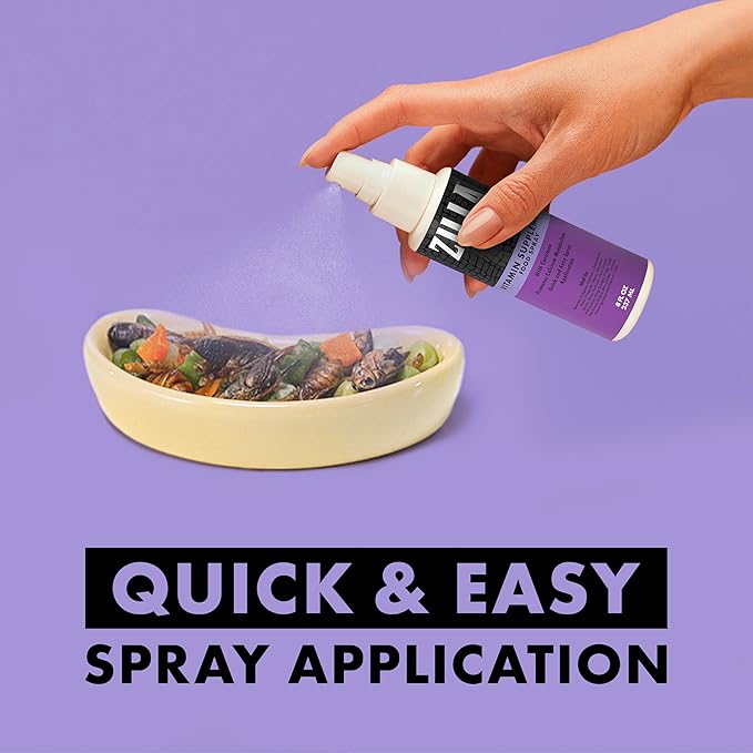 Zilla Vitamin Supplement Food Spray, with Carotene, Spray-on Multivitamin Supplement for Reptiles