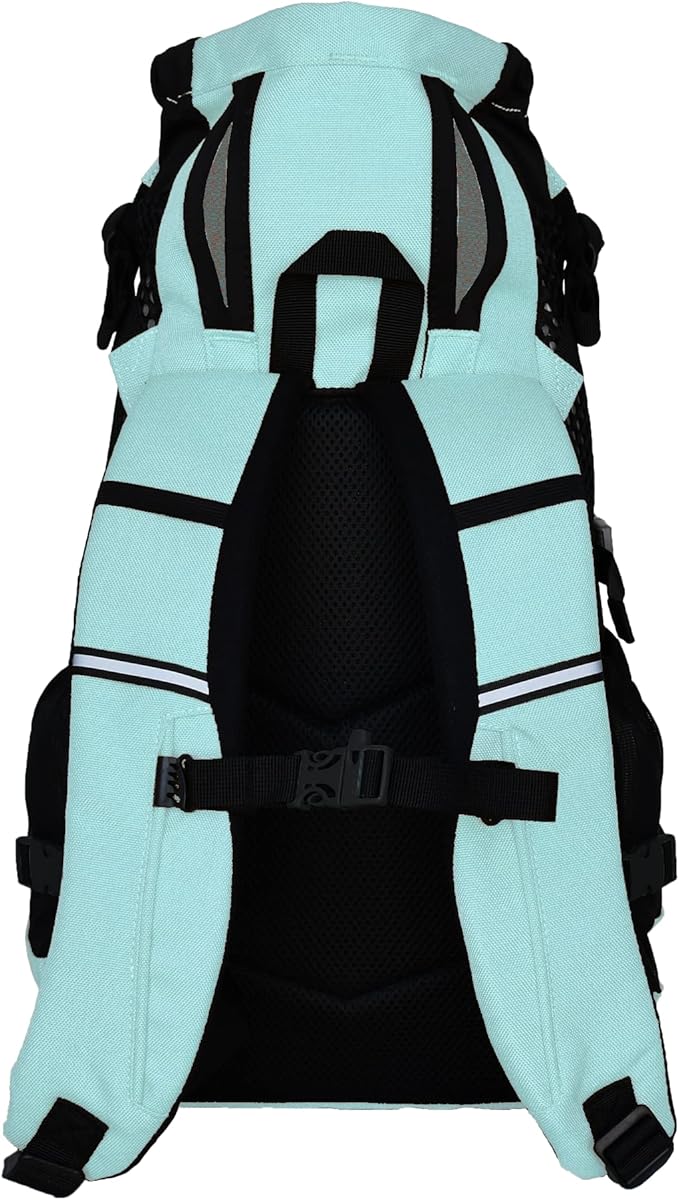 K9 Sport Sack Plus 2 - Medium, Summer Mint - Ideal for Dogs 17-19” Long - Adjustable, Backpack-Style Carrier with Multi-Functional Storage Pack, Thick Shoulder Straps & Padded Back Panel
