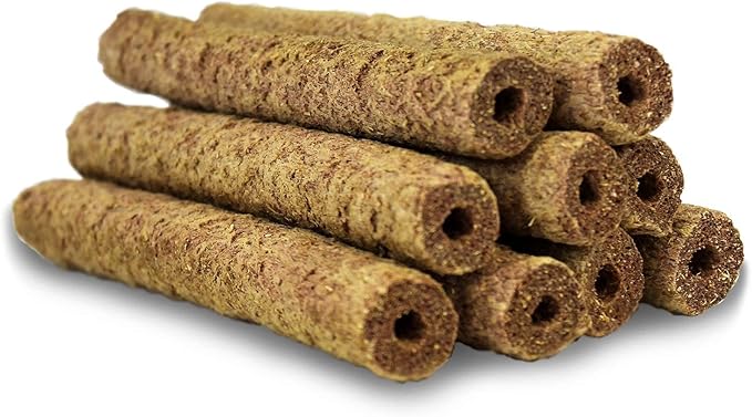 Apple & Oat Puff Sticks (6 oz.) - Healthy Natural High Fiber Chew Treat Made with Oat Hay - Rabbits, Guinea Pigs, Hamsters, Chinchillas, Degus, Prairie Dogs, Squirrels, Skunks, Opossums, Small Pets