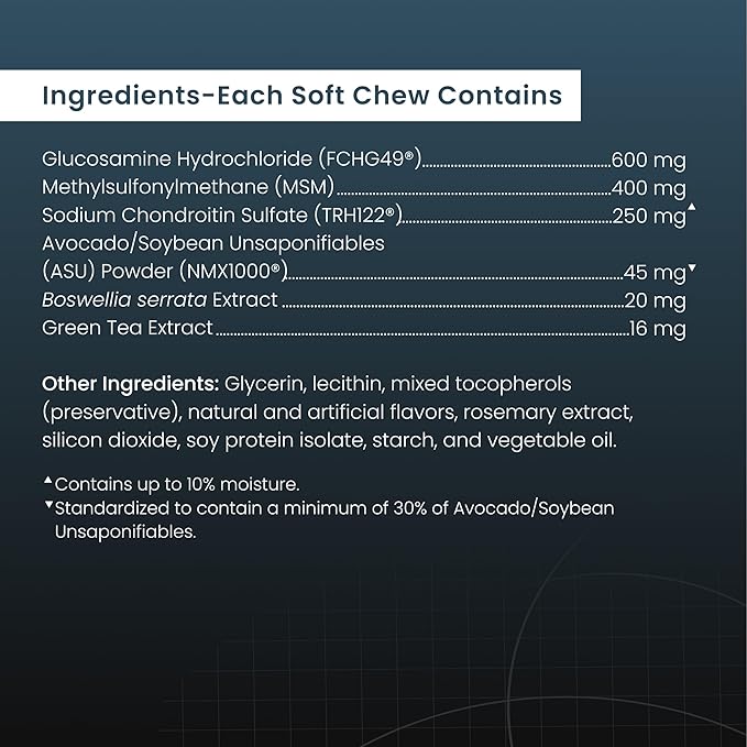 Nutramax Laboratories Dasuquin with MSM Soft Chews Small/Medium Dog 84 Count, brown