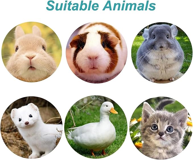 Rabbit Water Bottle 17 OZ Bunny Hanging Water Fountain Automatic Guinea Pig Water Dispenser No Leak Drinking Feeder for Bunny Chinchilla Hamsters Cat Dog Small Animals (Blue)