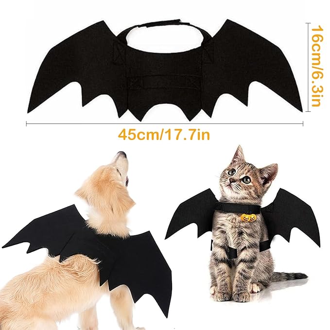 JIURUN Cat Grooming Hammock for Nail Trimming, Dog Grooming Hammock(S),Trimmer, Nail File, Pet Comb Bat Costume Wings for Cats Dogs