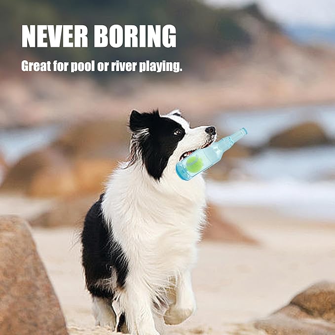 Dog Squeaky Floating Toy for Small Medium Large Dogs Training Fetch Indestructible Dog Chew Toys Indoor Pool Beach Outdoor Pet Supplies Yellow M