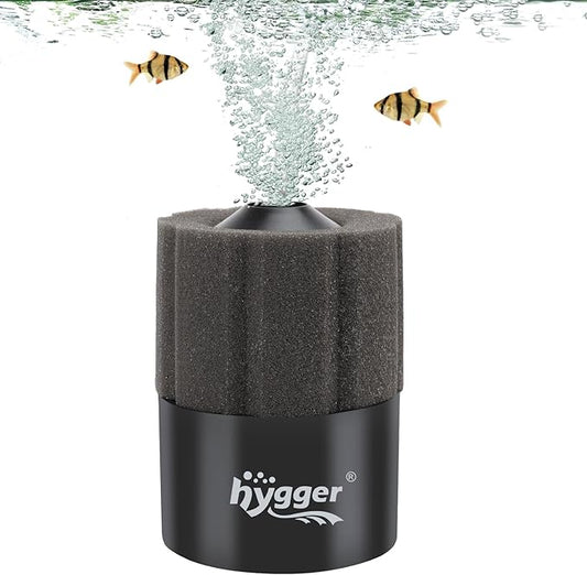 hygger Aquarium Sponge Filter 5-20 Gallon Small Fish Tank Filter for Turtle Breeding Fry Shrimp Snails Betta Air-Powered Filter with Reusable Biochemical Ball Spare Sponge Foam Filter