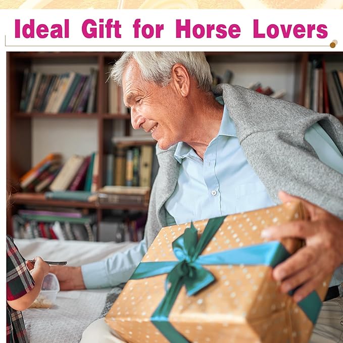 Abbylike 12 Pieces Horse Grooming Kit Racing Festival Tack Room Supplies Horse Brush Sets Equine Care Cleaning Kit Shedding Grooming Massaging Tools(Pink and Grey)