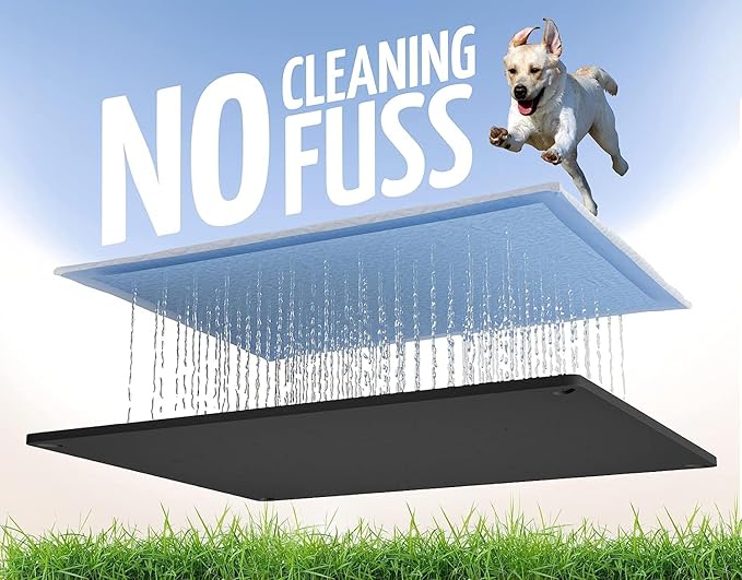 Skywin TidyFriend 3 Pk Pee Pad Holder Tray for 30” x 23” Pee Pads with Corner Lock Holes, Raised Edges, Non-Spill, Easy to Clean Silicone Dog Potty Tray Holder, for Indoor Floor Protection (Black)