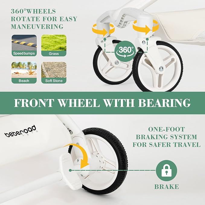 TT Lightweight Pet Stroller for Small Dog&Cat,One-Hand-Fold Pet Travel Stroller with Canopy and Cup Holder, 4-Way Convertible Carrier.Green